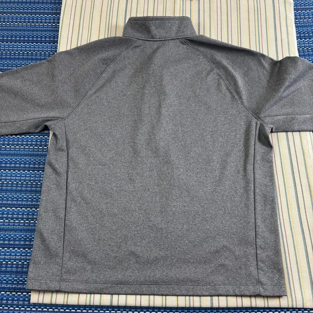 The North Face Pullover Mens XL Gray Fleece Quarter Zip Long Sleeve Hiking Top